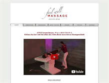 Tablet Screenshot of feelwell-massage.de